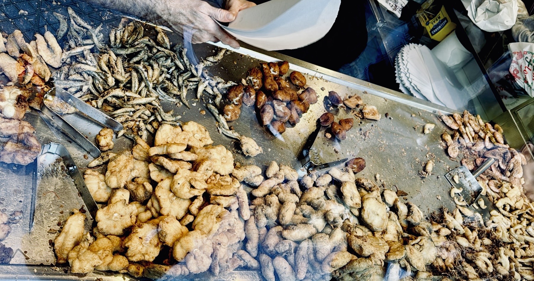 pescado frito de freidor en Cádiz