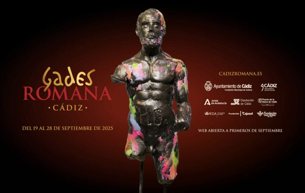 Cartel Ayuntamiento de Cádiz sobre la fetividad Gades Romana