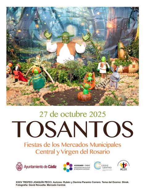 Cartel del día de TOSANTOS en Cádiz 2025